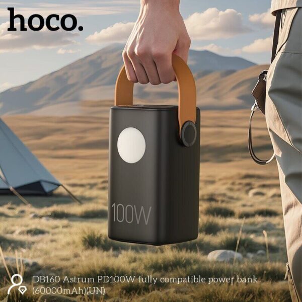 HOCO DB160 Astrum PD100W Fully Compatible Power Bank (60000mAh) – Black