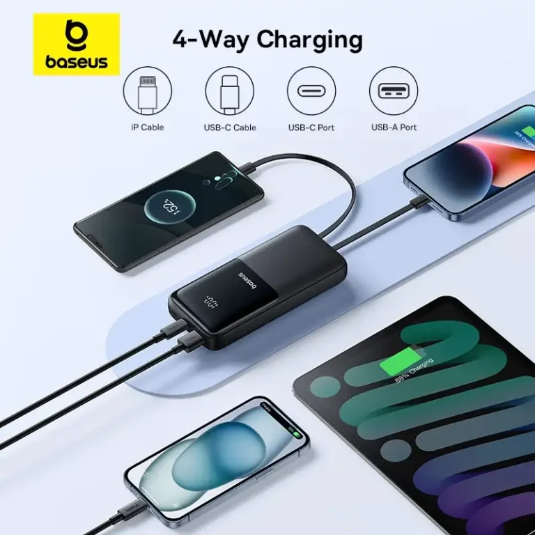 Baseus Lipow 20000mAh 22.5w Dual Cable Powerbank