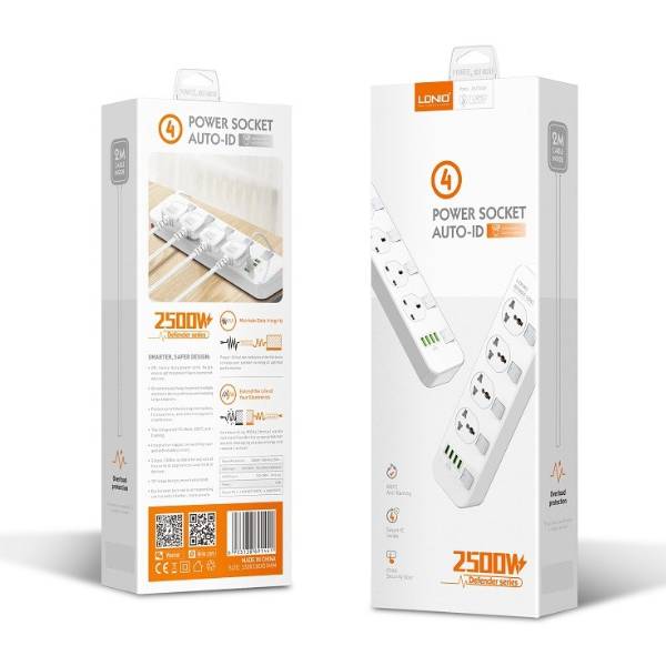 LDNIO SC4408 Socket Universal Plug Type Power Strip