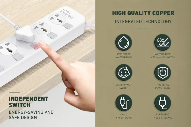 LDNIO SC4408 Socket Universal Plug Type Power Strip