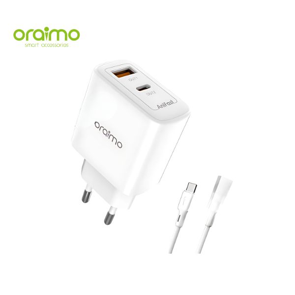 Oraimo OCW-E104D PowerGaN 27W Adapter Super Speed Oraimo OCW-E104D PowerGaN 27W Adapter Super Speed