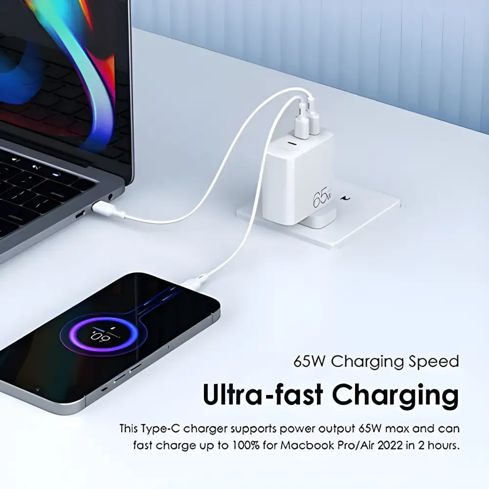 Oraimo OCW-E103T Power Gan 65W Charger Adapter
