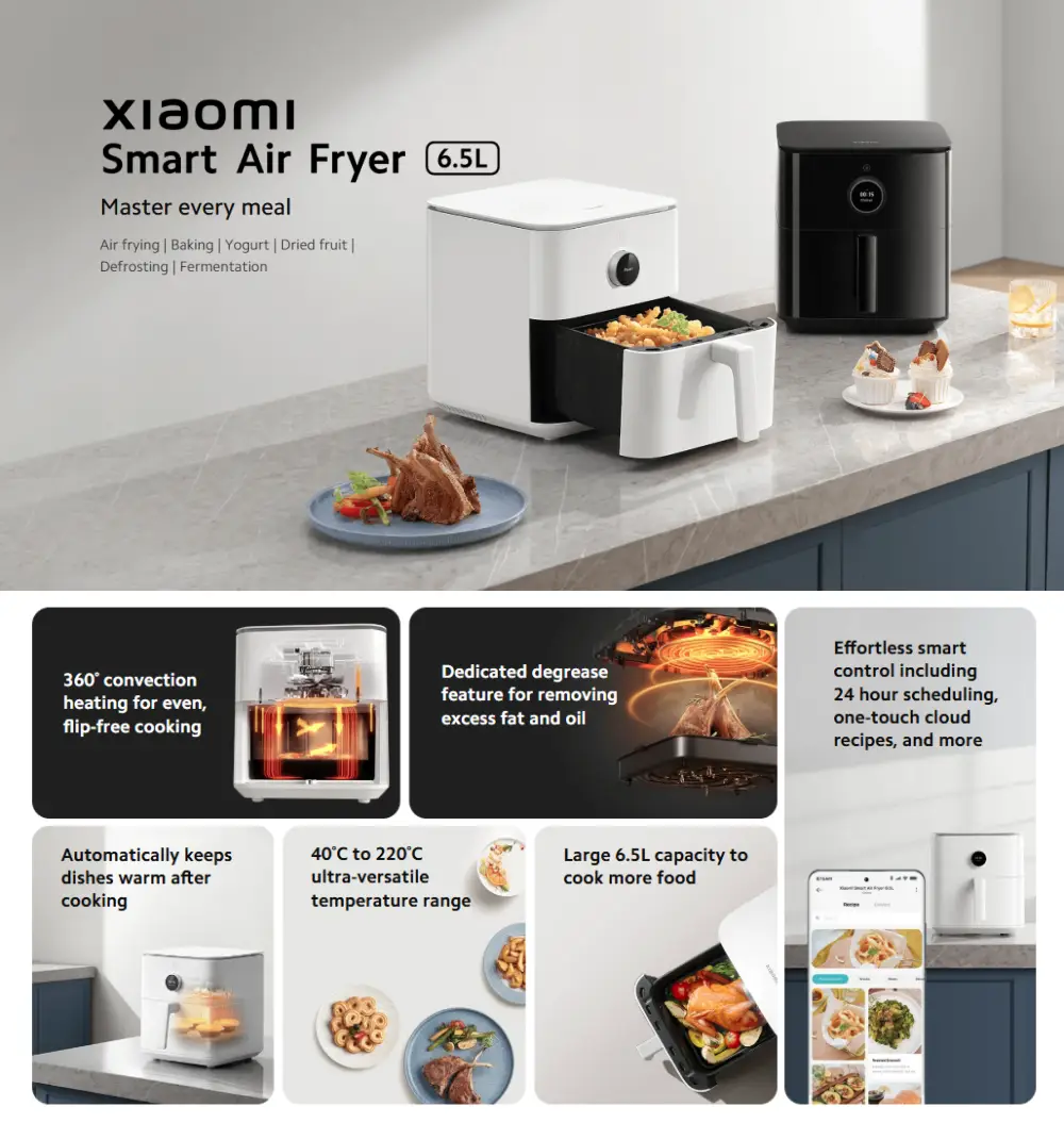 Xiaomi MAF10 Smart Air Fryer 6.5L – GLOBAL VERSION