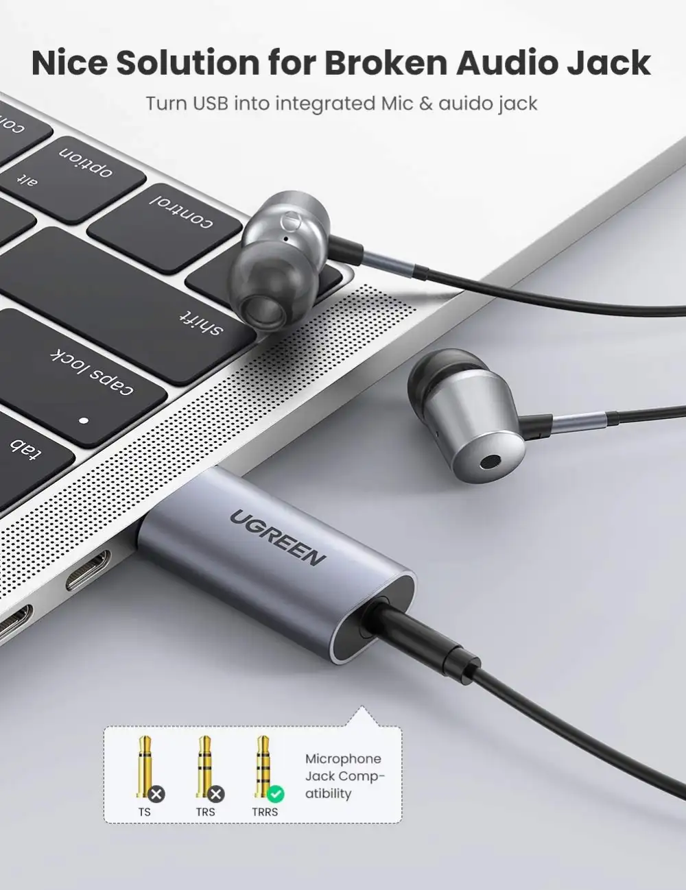 Ugreen CM383 (80864) USB External Sound Card