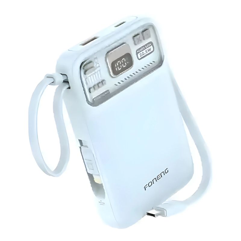 Foneng PX112 10000mAh MagSafe Power Bank with 2 Built-in Cables 22.5W