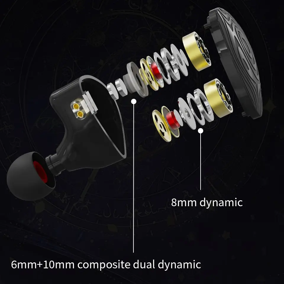 CVJ Night Elf Dual-Channel 3 Dynamic Driver IEM