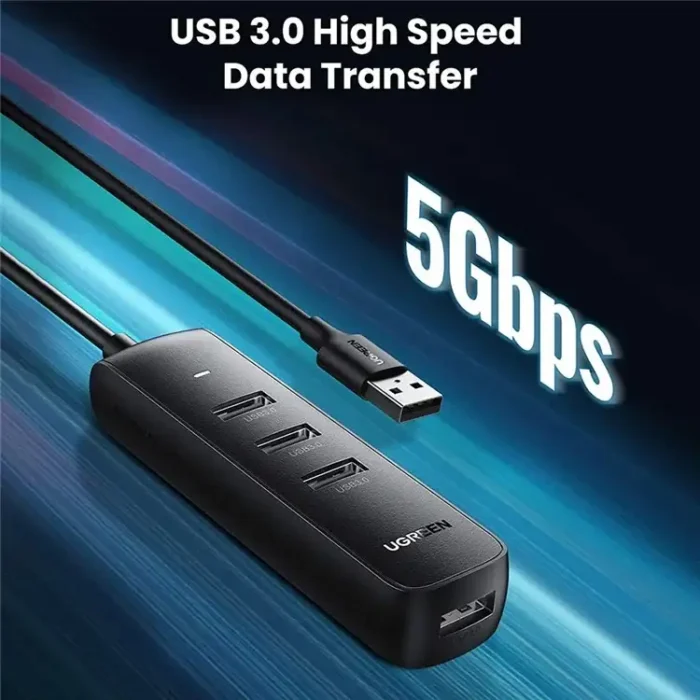 UGREEN 20486 0.5m USB Hub 4 Ports USB Adapter USB 3.0 Data Transfer Converter