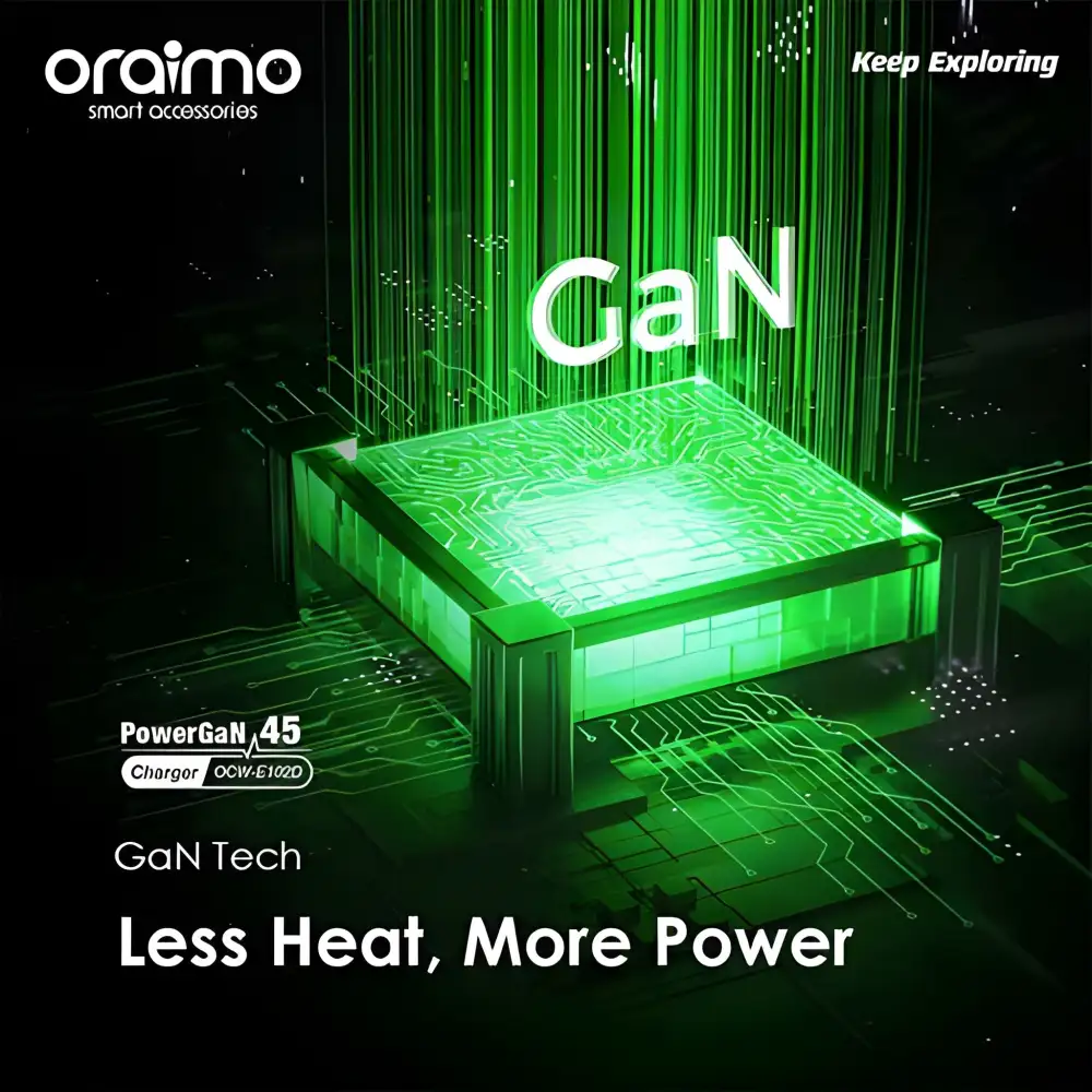 Oraimo OCW-E102D PowerGaN 45W Fast Charging Adapter