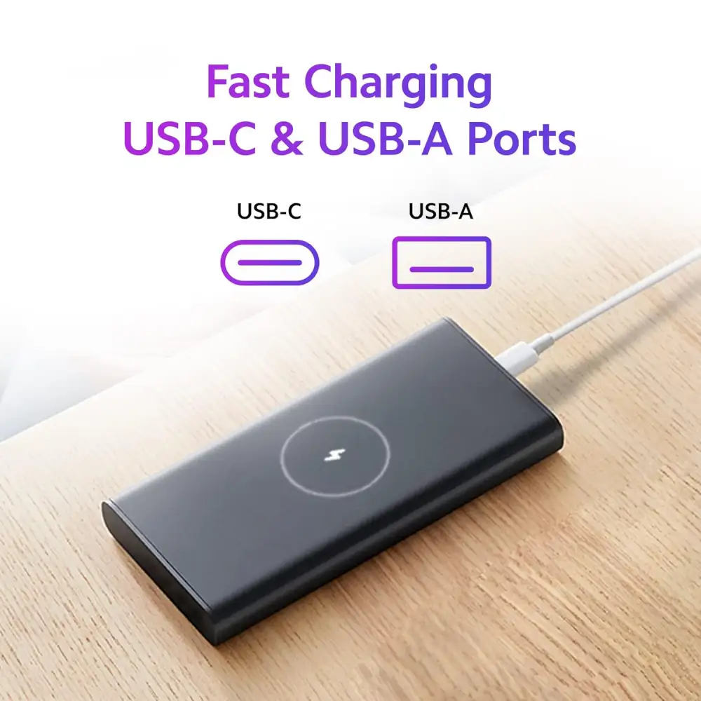 Xiaomi 10000mAh USB-C PD 22.5W 10W Qi Wireless Charging Power Bank
