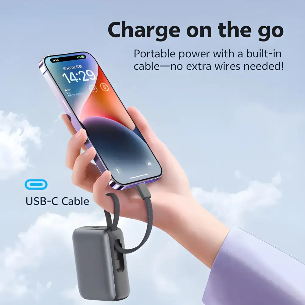 QCY PB20A 20000mah 45W PD Fast Charging Power Bank