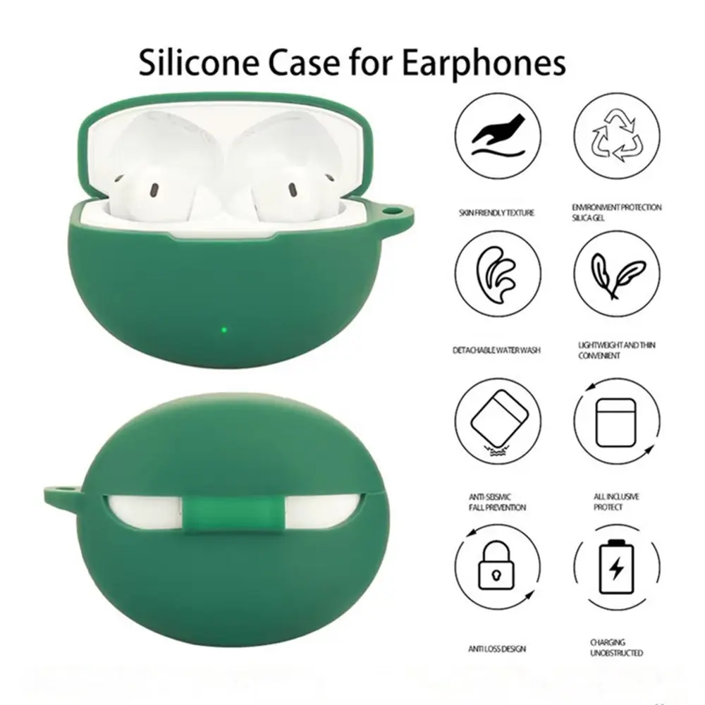 OnePlus Buds 4 Silicone Case Protective Cover with Anti-Lost Buckle