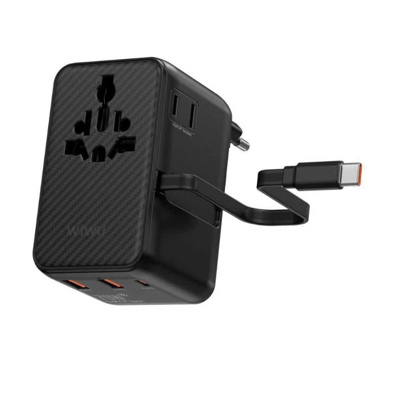 WIWU Warrior 70W GaN International Adapter WIWU Warrior 70W GaN International Adapter