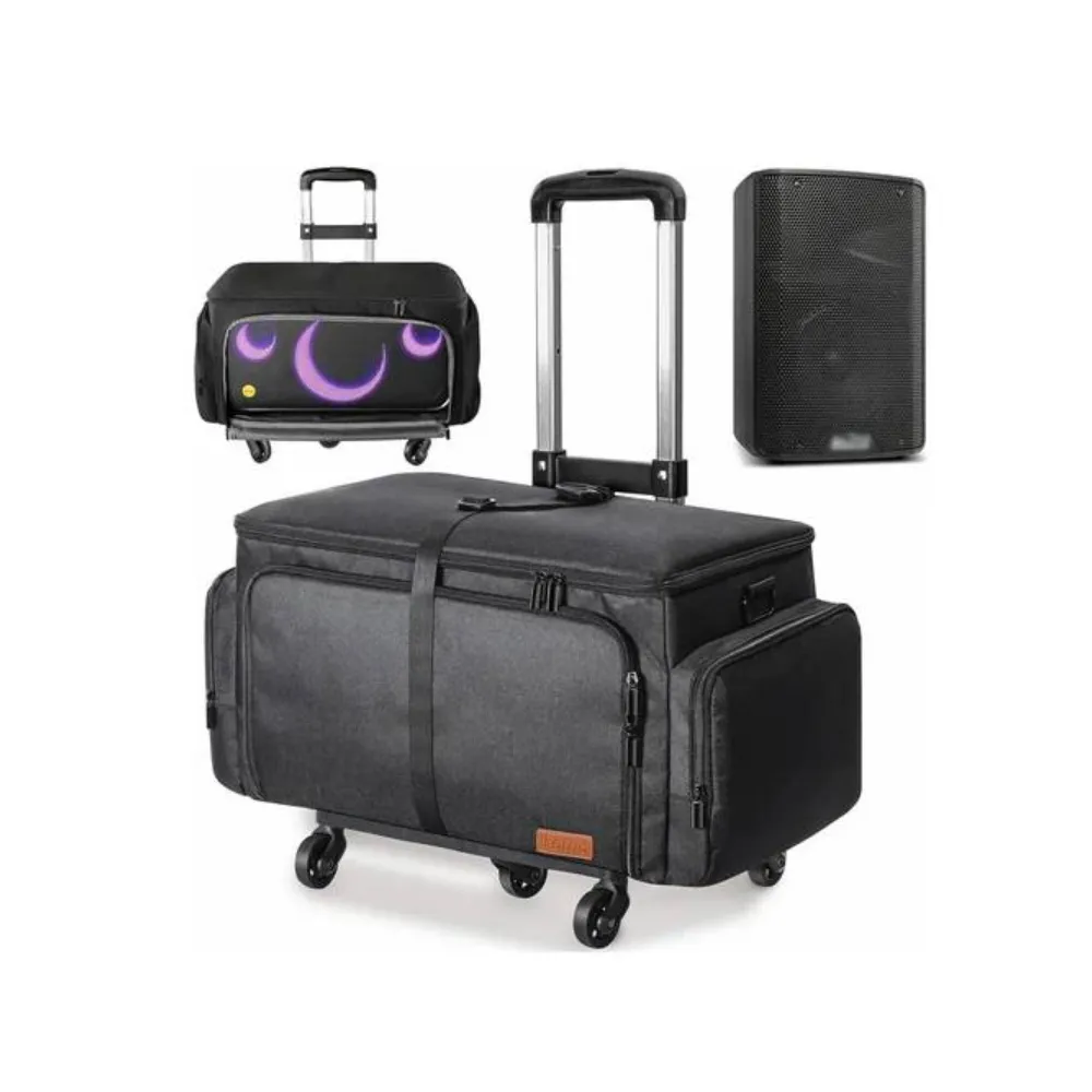 Ikarao Break X1 Speaker Waterproof Black Travel Trolley Bag Ikarao Break X1 Speaker Waterproof Black Travel Trolley Bag