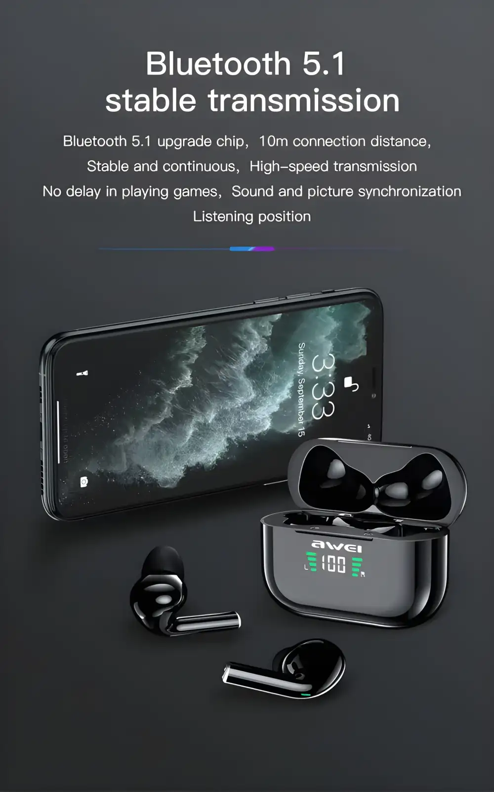 AWEI T29P True Wireless Earbuds