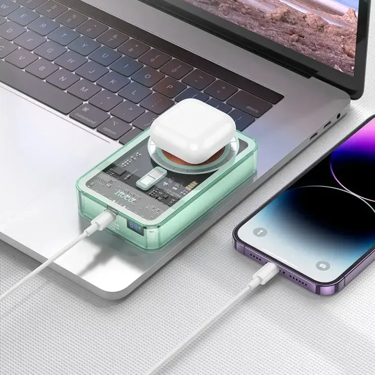Hoco Q14A PD20W + QC3.0 10000 mAh Transferent Wireless Power Bank