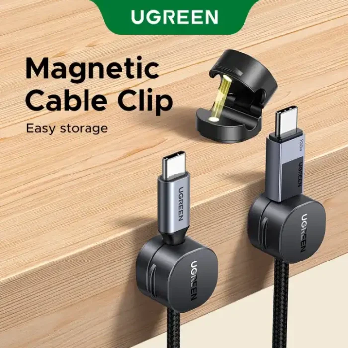 UGREEN LP886 Magnetic Cable Organizer Clips (3-Pack)