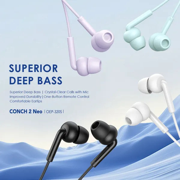 Oraimo Conch 2 Neo OEP-320S In-Ear Wired 3.5mm Earphone