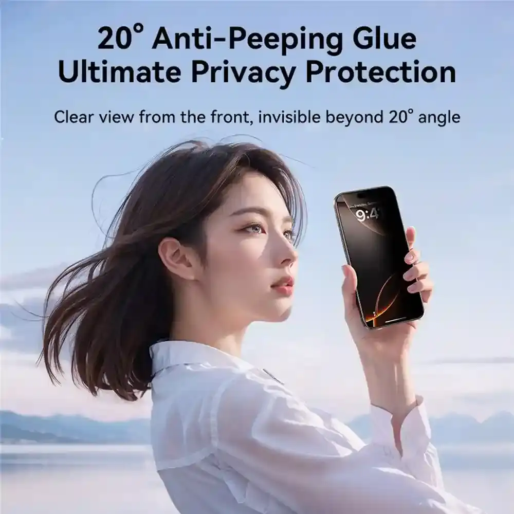 JOYROOM JR-MQS0614 iPhone 17 Pro 2.5D Anti-Spy Full Screen Protector