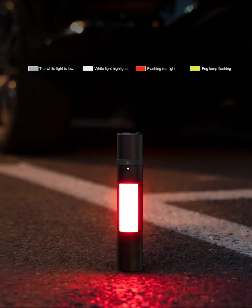 Xiaomi MIjia Multifunctional 1000lm LED Flashlight Torch with IPX4 Rechargeable 3100mAh Battery (MJSDT001QW)