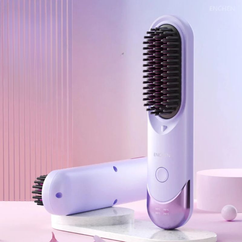 Enchen H100 Cordless Portable Hair Straightener Brush