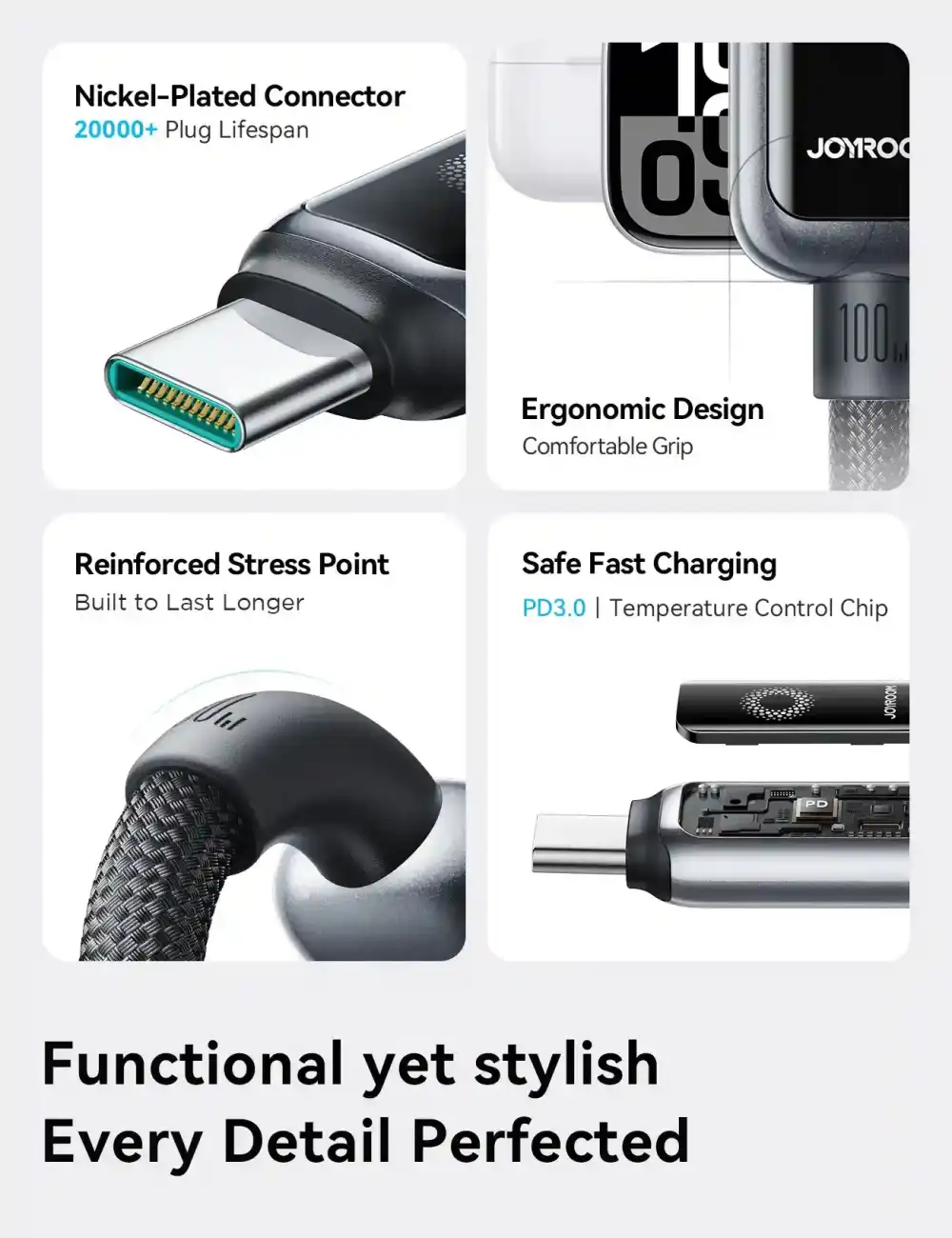 JOYROOM S-A55 StarFlight Series Fast Charging Data Cable 1.2M
