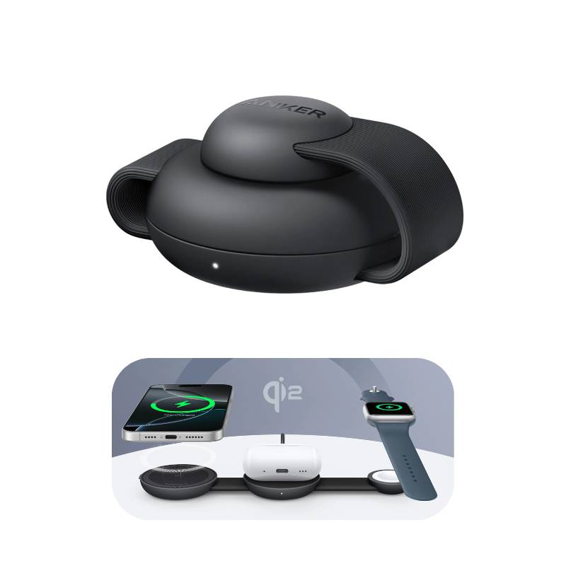 Anker A25M8 Ultra Compact 3in1 Qi2 Wireless Charger Anker A25M8 Ultra Compact 3in1 Qi2 Wireless Charger