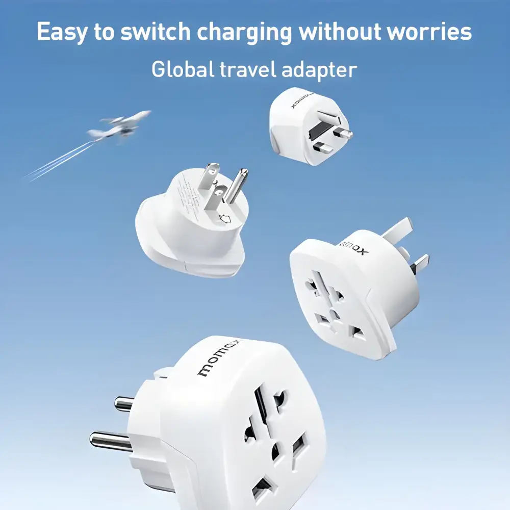 MOMAX UA13 1-World 2500W Global Socket Adapter (EU Plug)MOMAX UA13 1-World 2500W Global Socket Adapter (EU Plug)