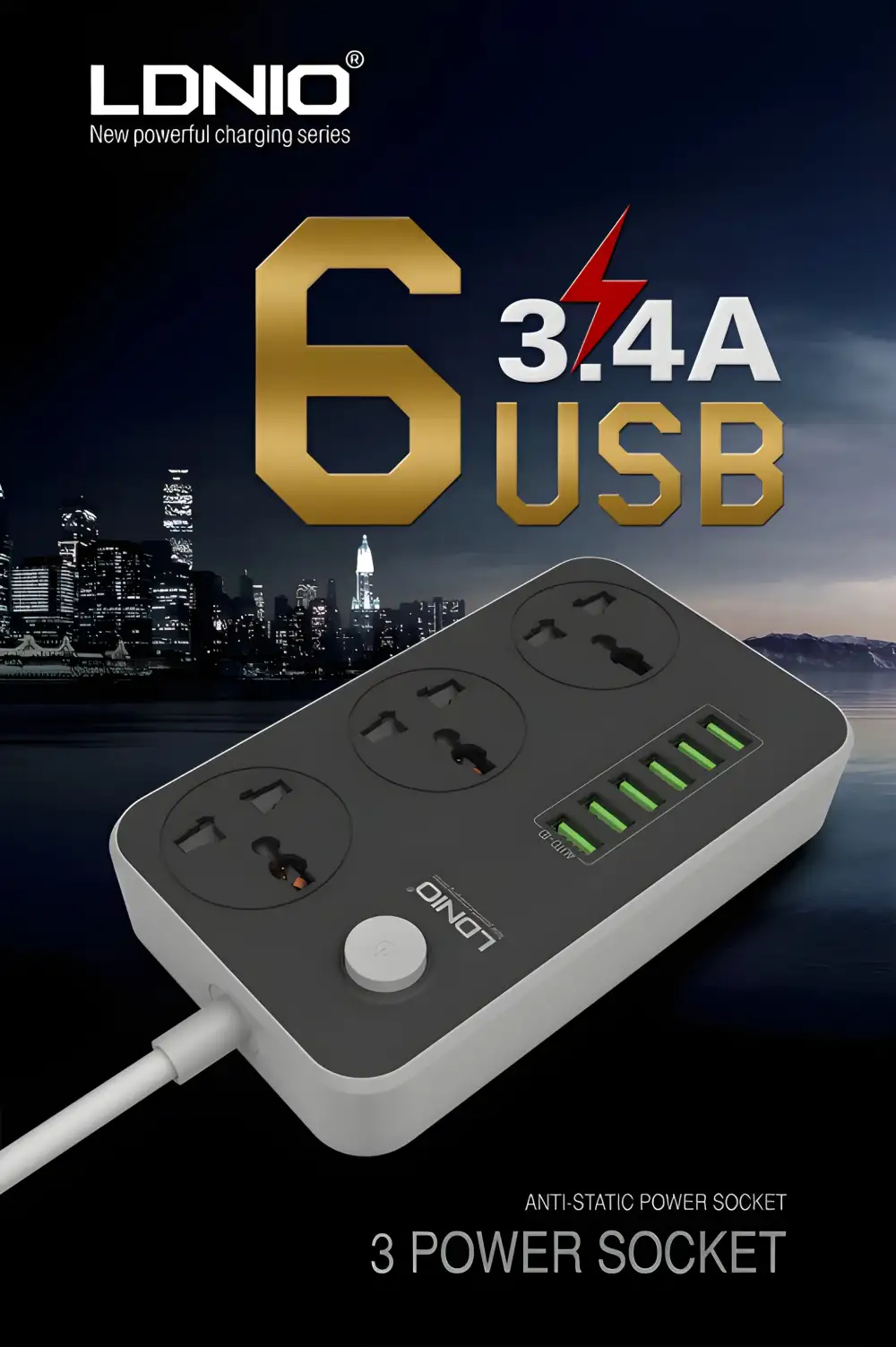 LDNIO SC3604C Power Strip