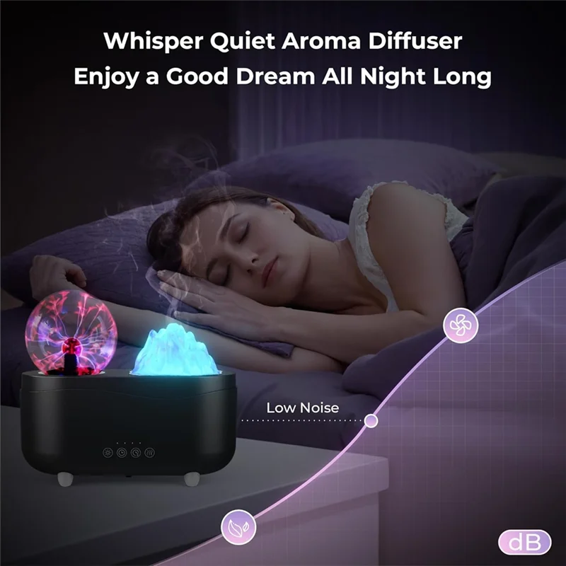 A67P-350Ml Essential Oil Diffuser With Wireless Speaker