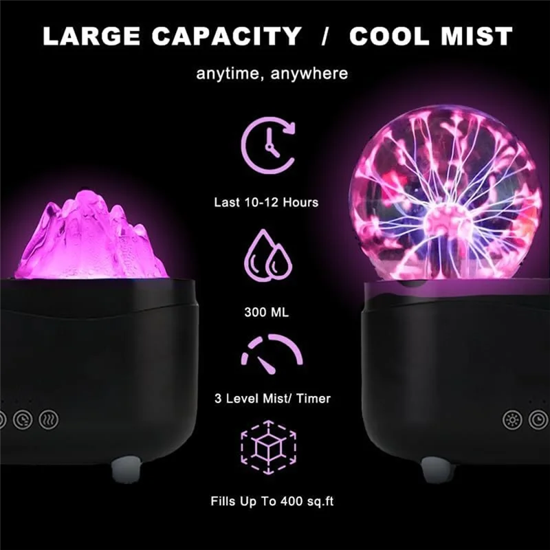 A67P-350Ml Essential Oil Diffuser With Wireless Speaker