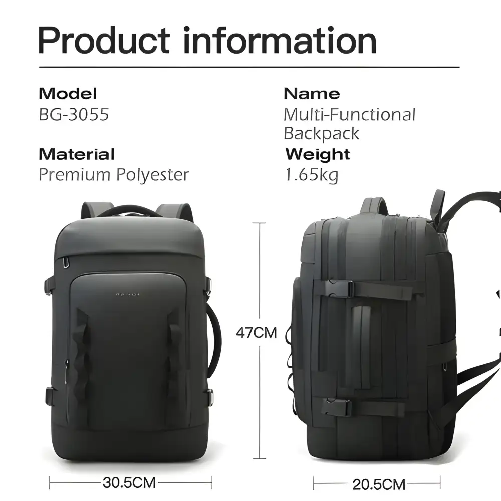 BANGE BG-3055 Large Capacity Business Travel Backpack