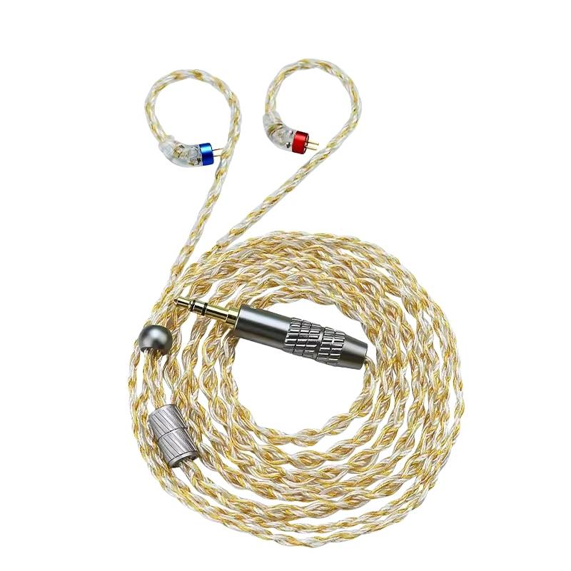 CVJ HBK08 4-Core 2Pin 0.78mm Silver-Plated Earphone Cable CVJ HBK08 4-Core 2Pin 0.78mm Silver-Plated Earphone Cable