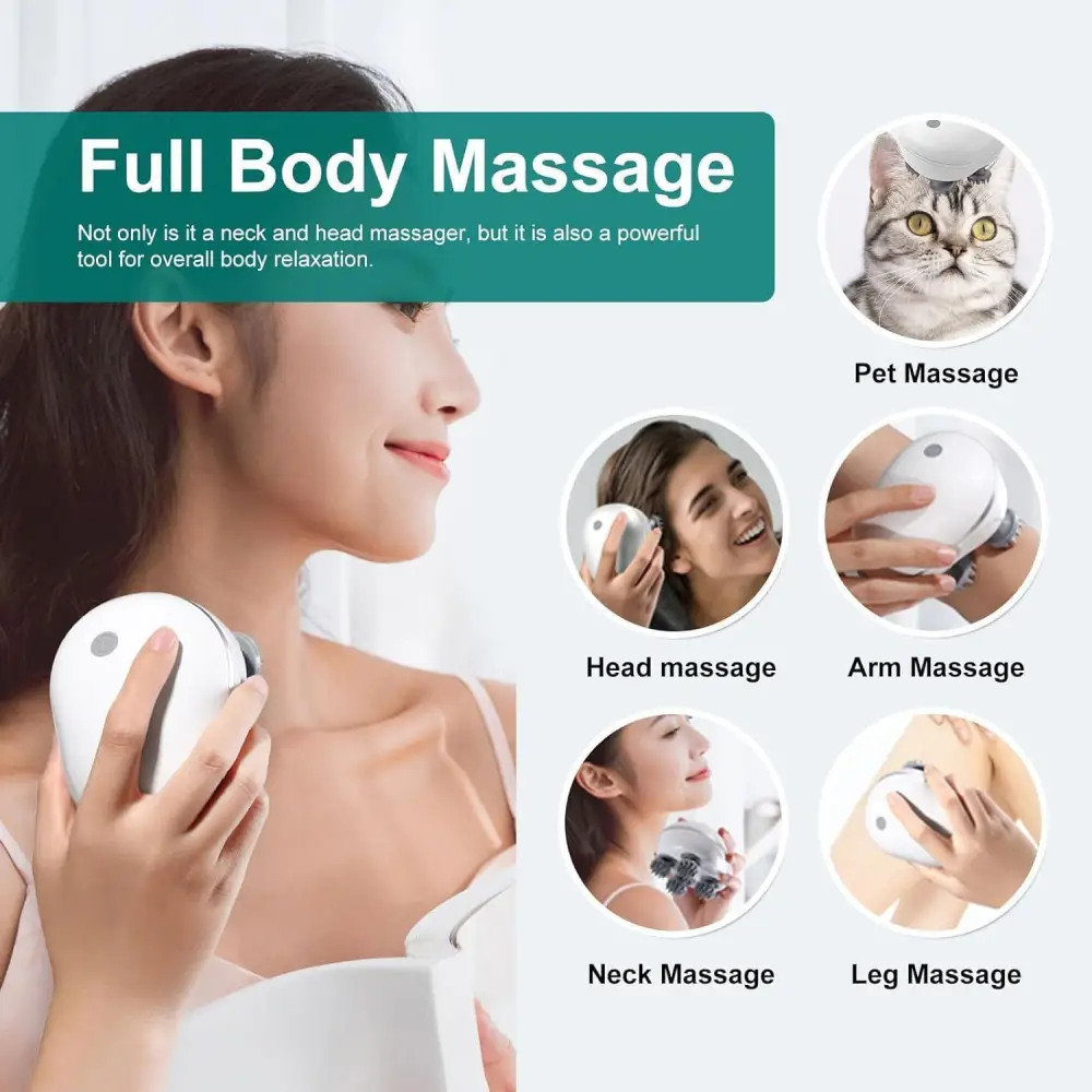 ELEXURA OSK-701 Rechargeable Head Scalp Massager Type C Charging Port