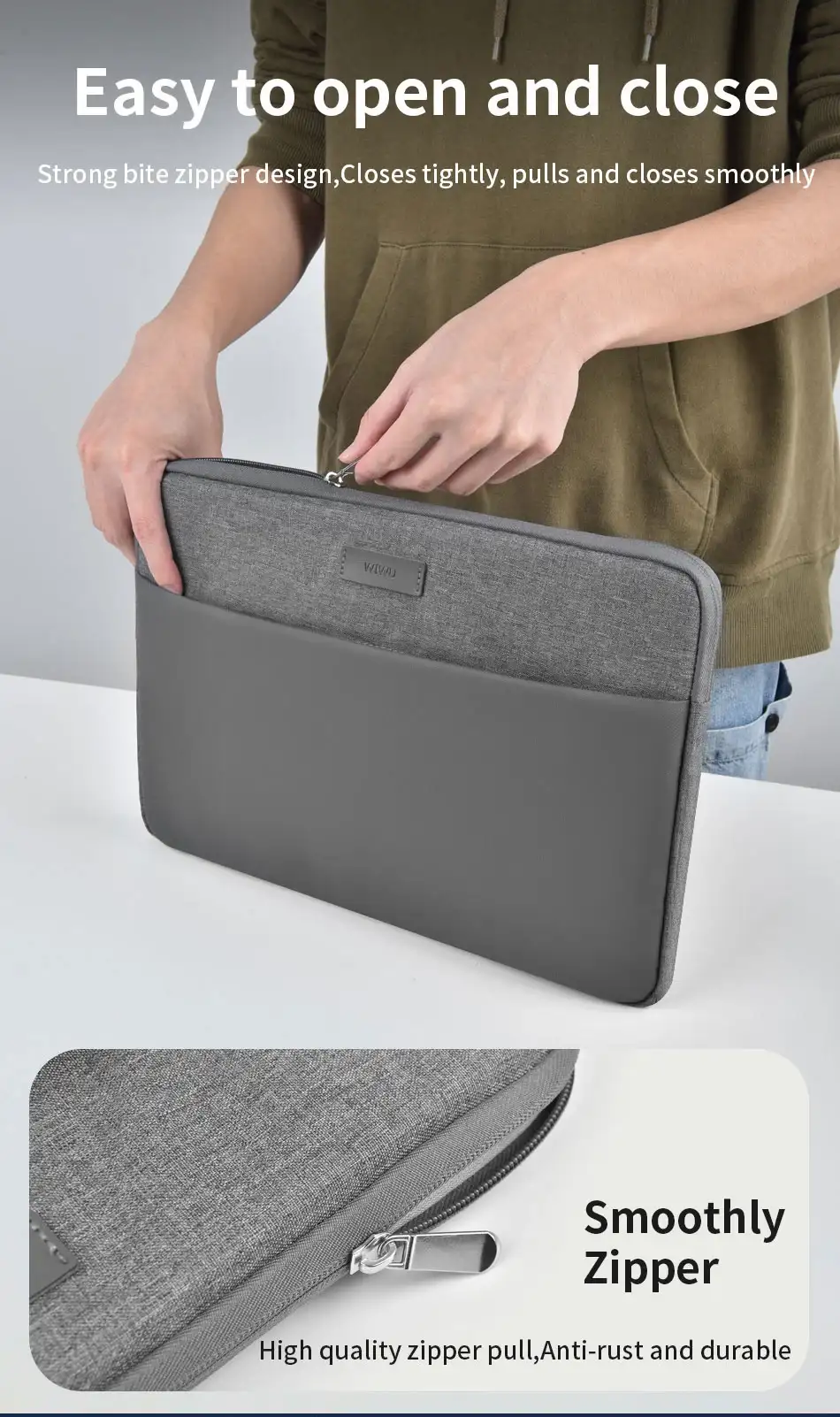 WiWU Minimalist Laptop Sleeve for Macbook