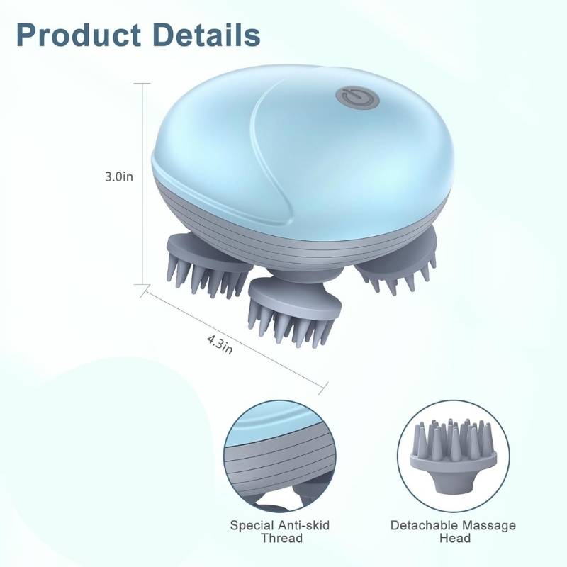ELEXURA OSK-701 Rechargeable Head Scalp Massager Type C Charging Port