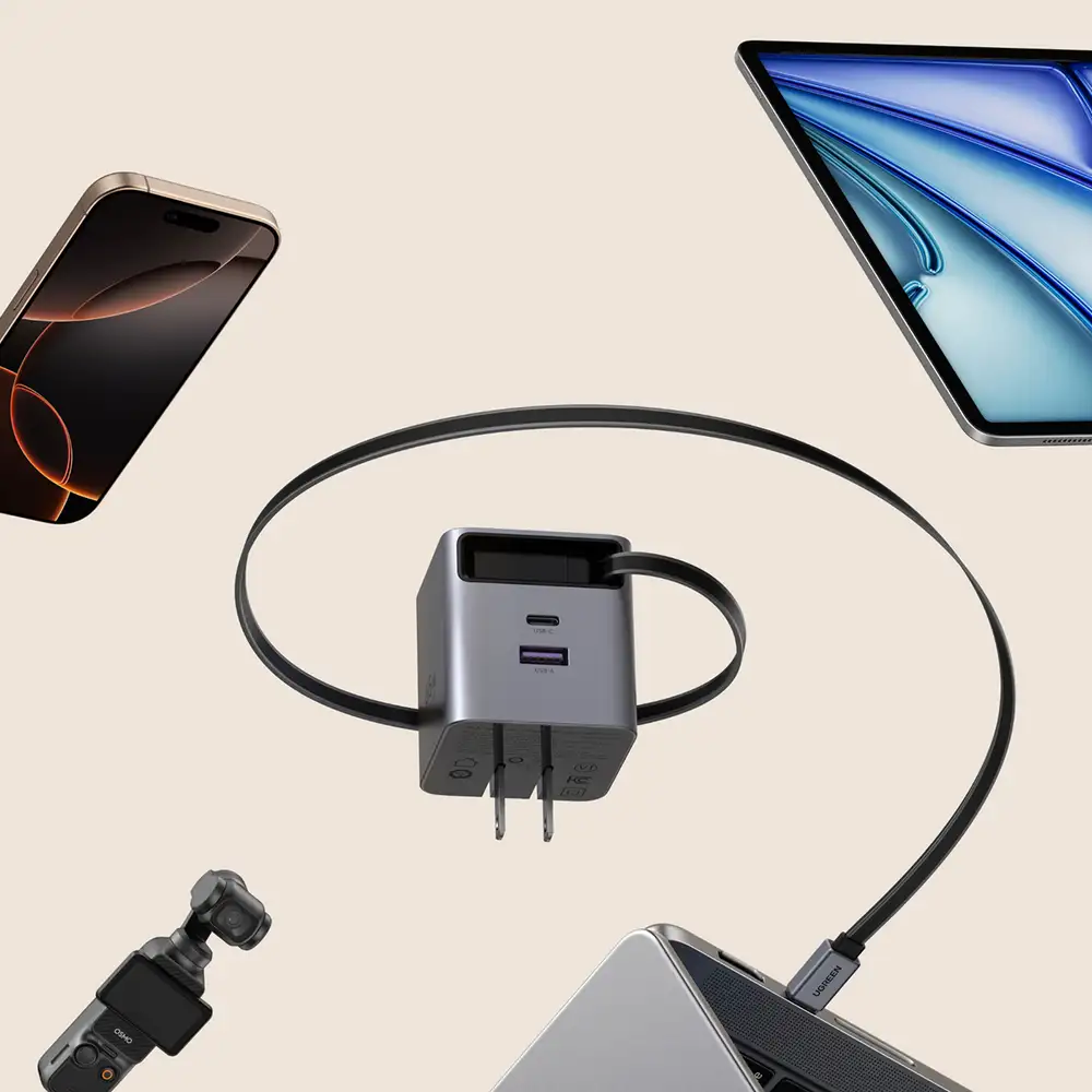 Ugreen 65824 65W GaN Fast Charger Adapter with Cable