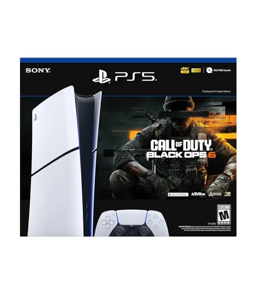 Sony PS5 Slim Digital Edition Console With Call of Duty Black Ops 6 Bundle