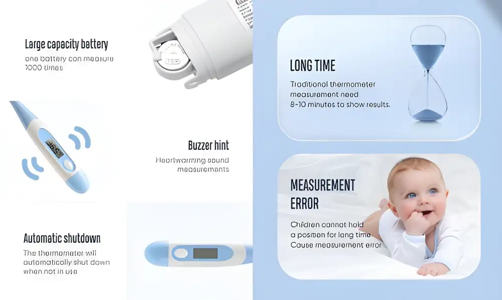 JOYROOM DT103 Digital Thermometer LCD Digital Display