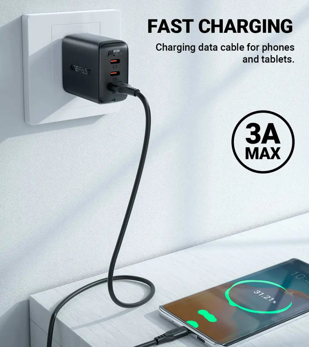 ACEFAST C3-04 USB-A to USB Type-C Charging Data Cable