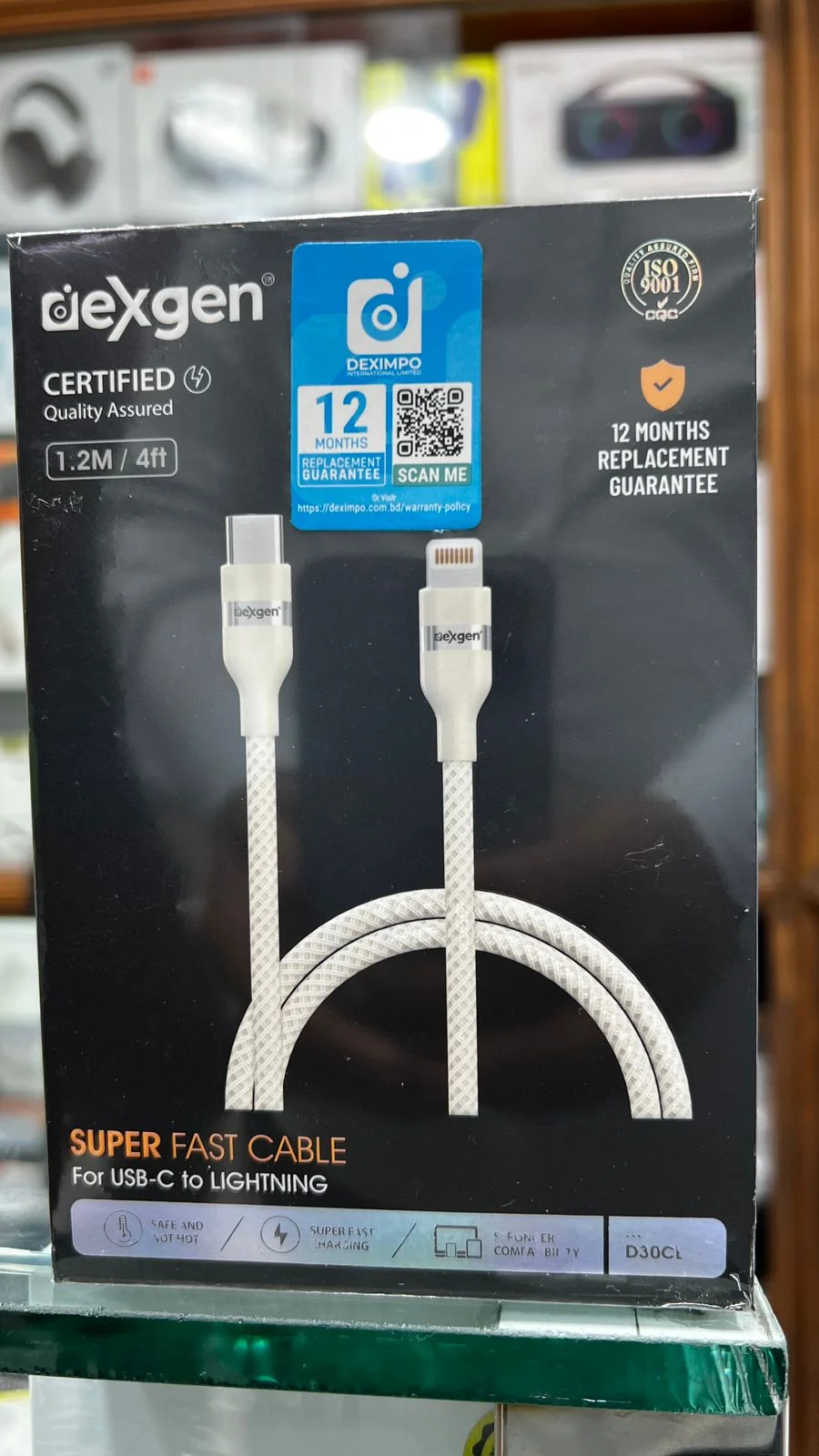 Dexgen USB C To Lightning Braided Cable