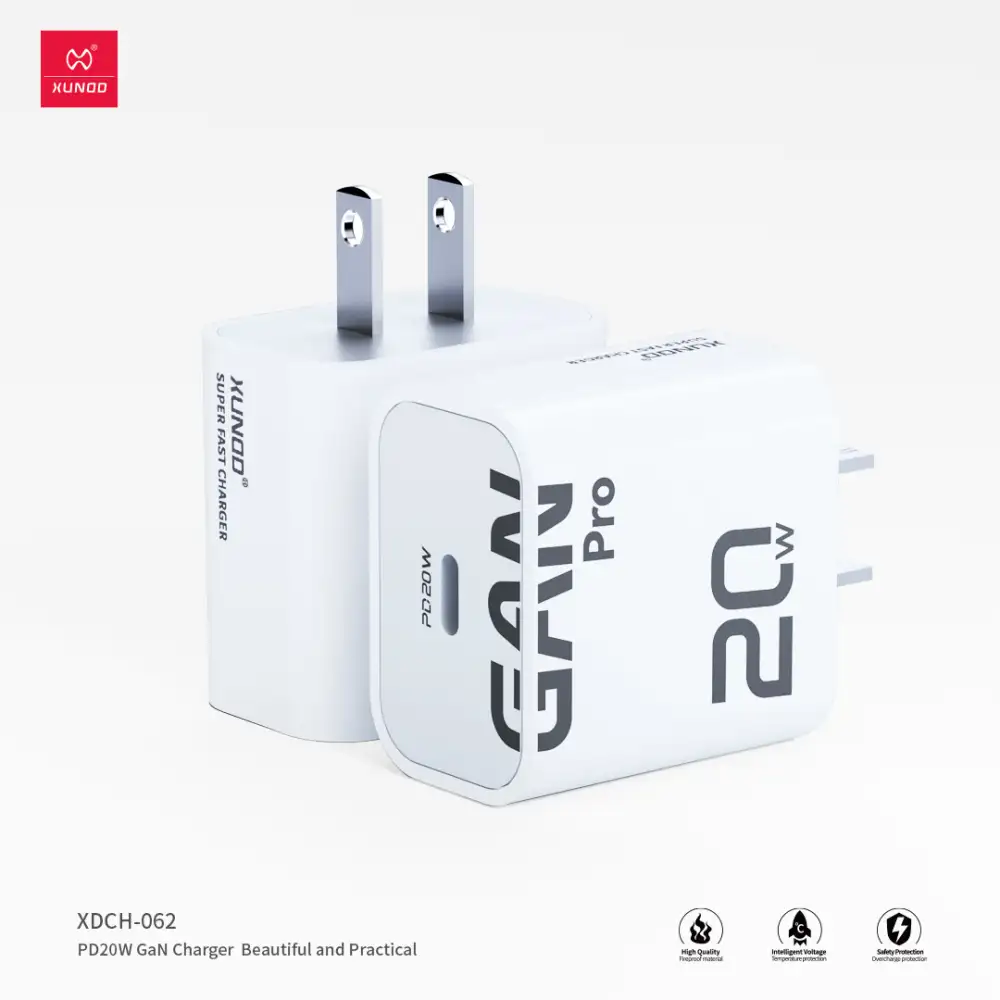 XUNDD XDCH-062 20W GaN Pro Fast Charger with USB-C to USB-C Cable