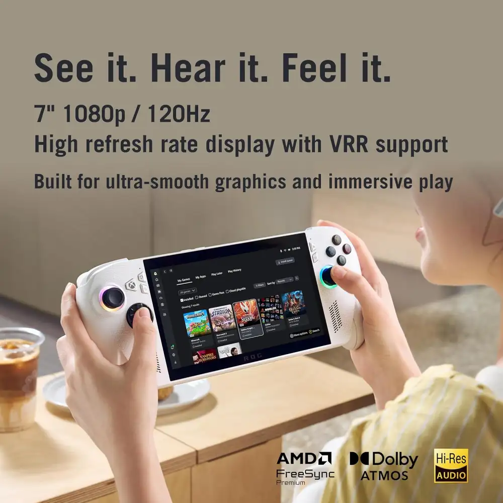Asus ROG Xbox Ally RC73YA (2025) 16GB RAM 512GB SSD 7 Inch FHD Touch Display White Gaming Console