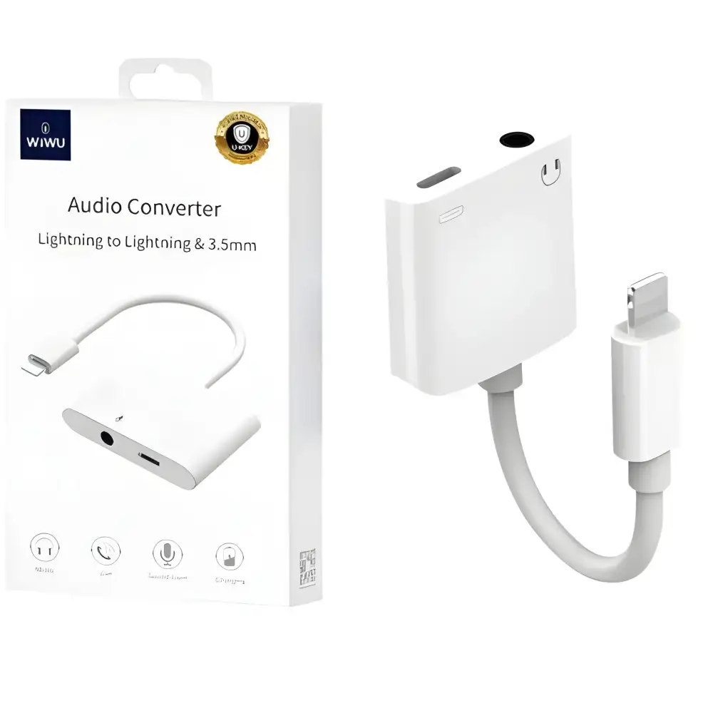 WiWU LT01 Plus Audio Converter Lightning to Lightning and 3.5mm