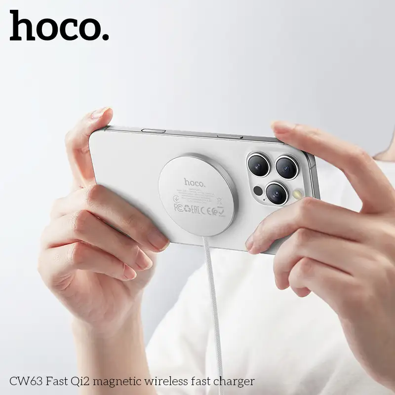 Hoco CW63 Max 15W Fast Qi2 Magnetic Wireless Fast Charger