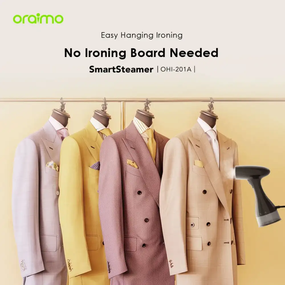 oraimo SmartSteamer 1500W Handheld Garment Steamer
