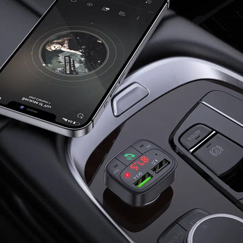 HOCO E59 Dual USB Car Charger Bluetooth FM Transmitter