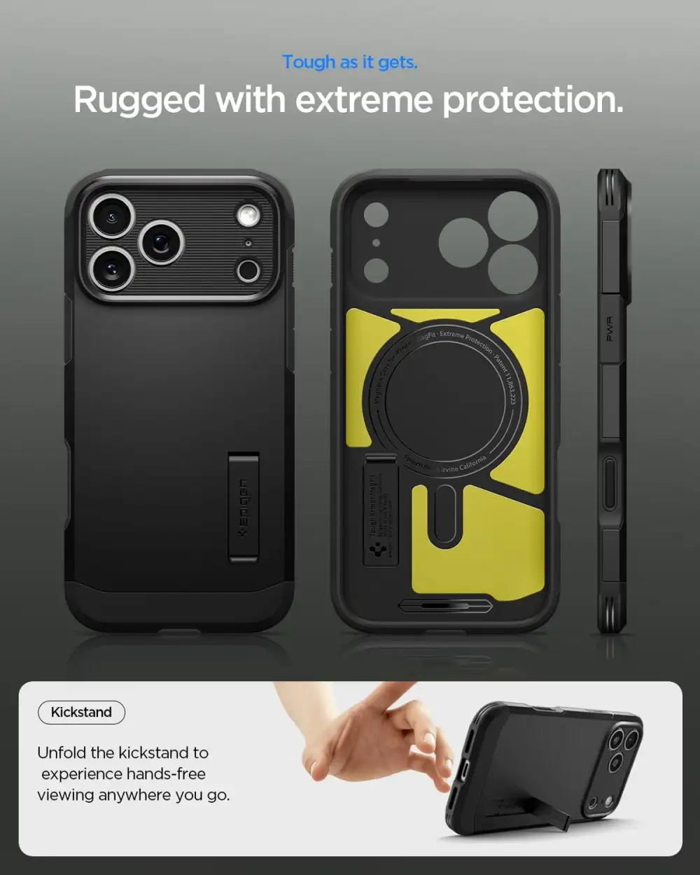 Spigen Tough Armor-T AI Magfit Case for iPhone 17 Pro Max