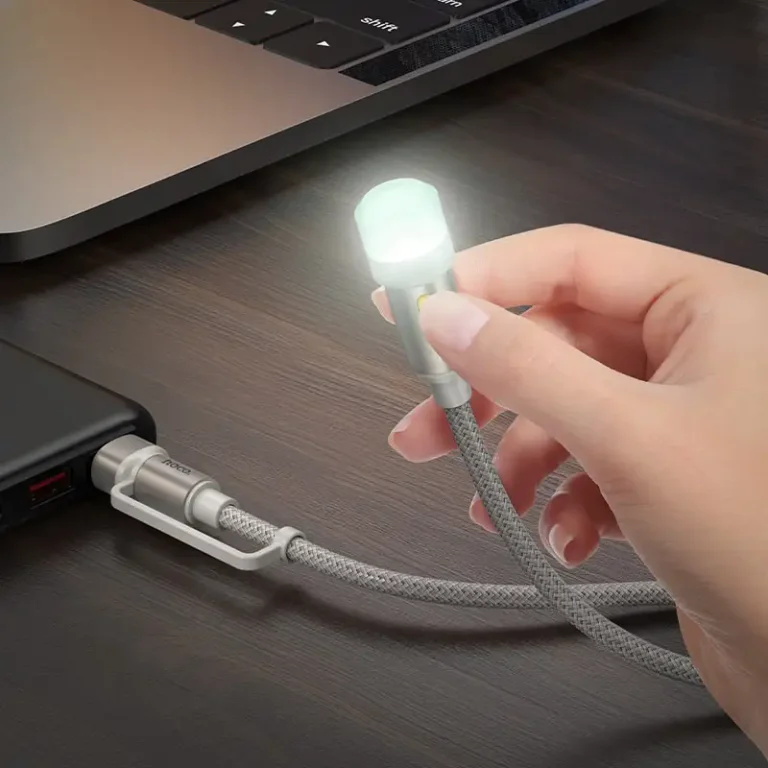 Hoco UA38B UA38C Cable Adapter USB-A Type-C to LED Light