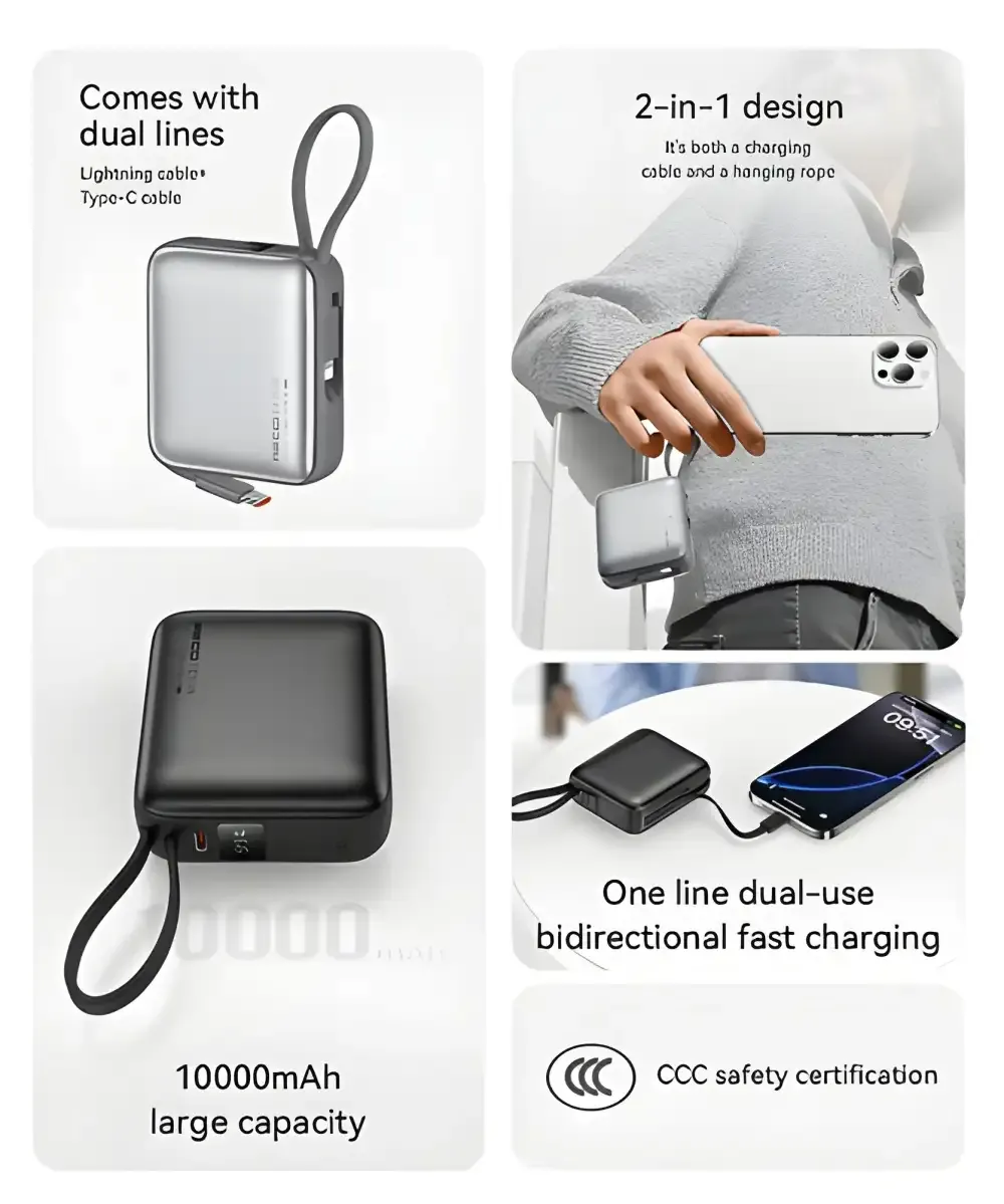 Recci RPB-P62 10000mAh 20W Power Bank