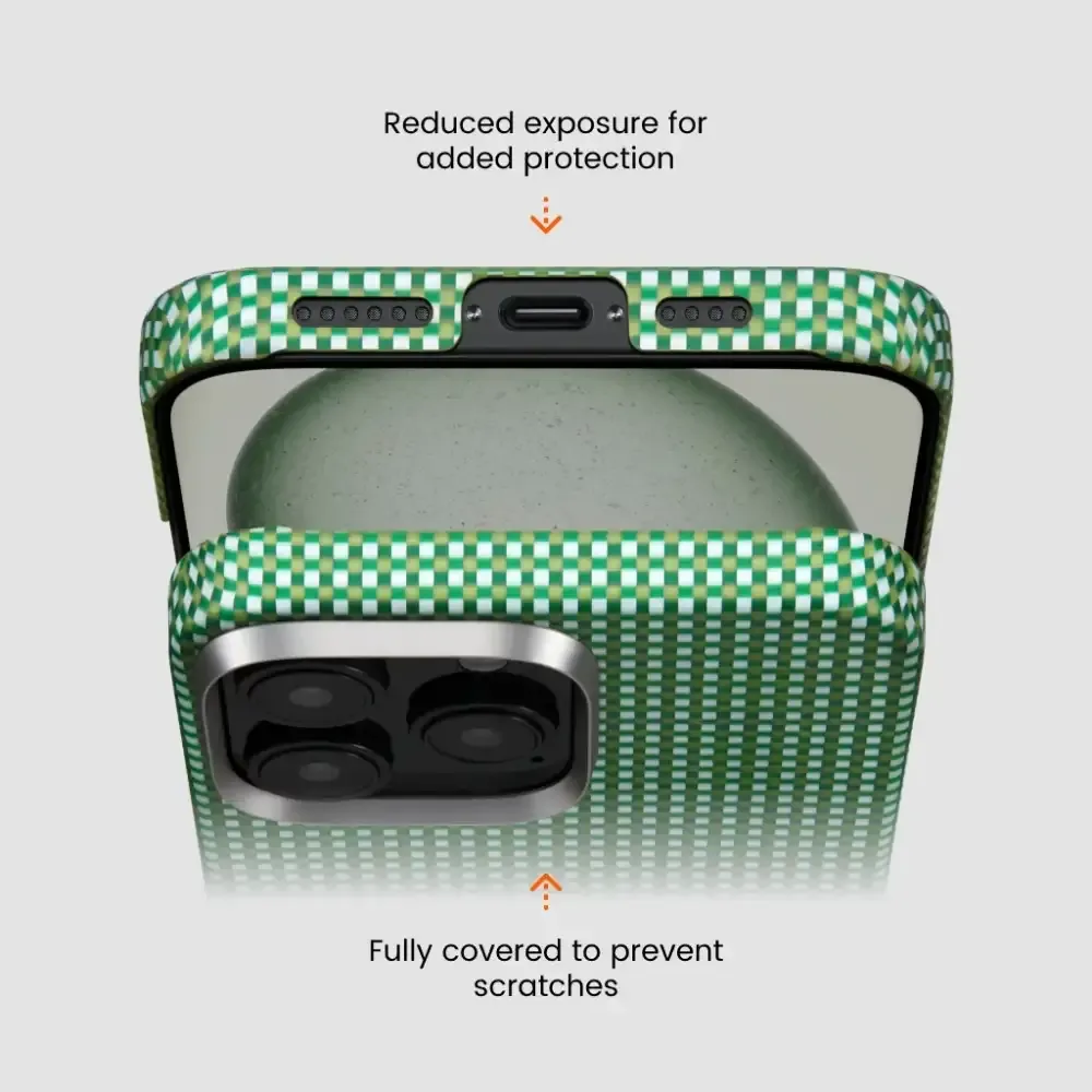 PITAKA Forest Green Classic Ultra-Slim Case for iPhone 16 Pro Max